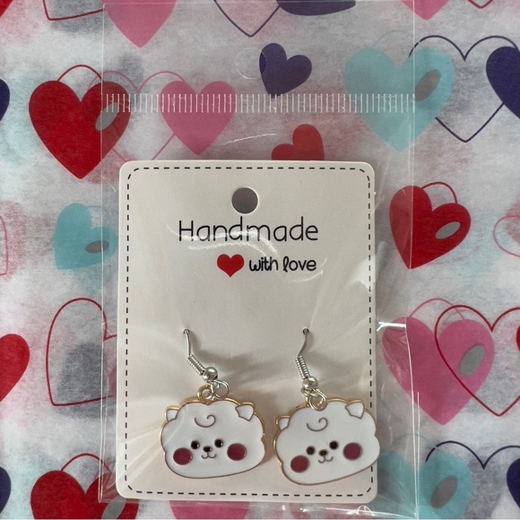 BT21 RJ JIN BTS earrings - Picture 3 of 3